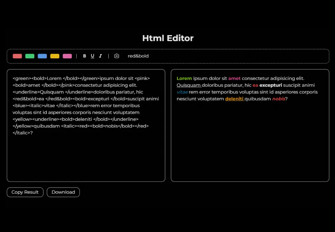 Html Editor